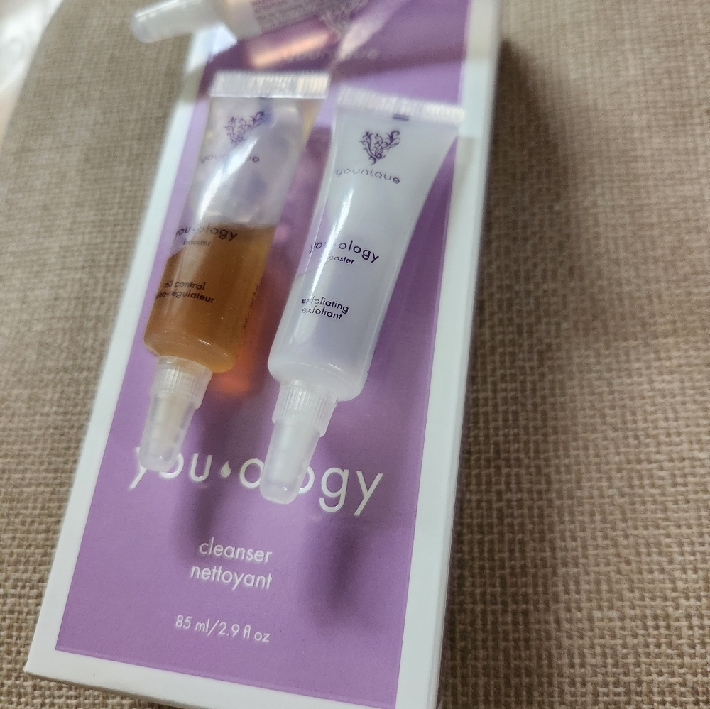 Unopeneded Younique You•ology cleanser with 3 boosters.